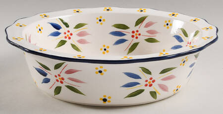 Old World Confetti Figural Oval Baker No Lid