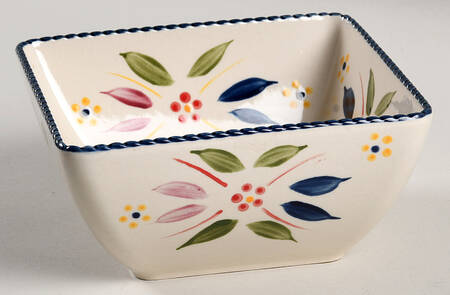 Old World Confetti Square Cereal Bowl