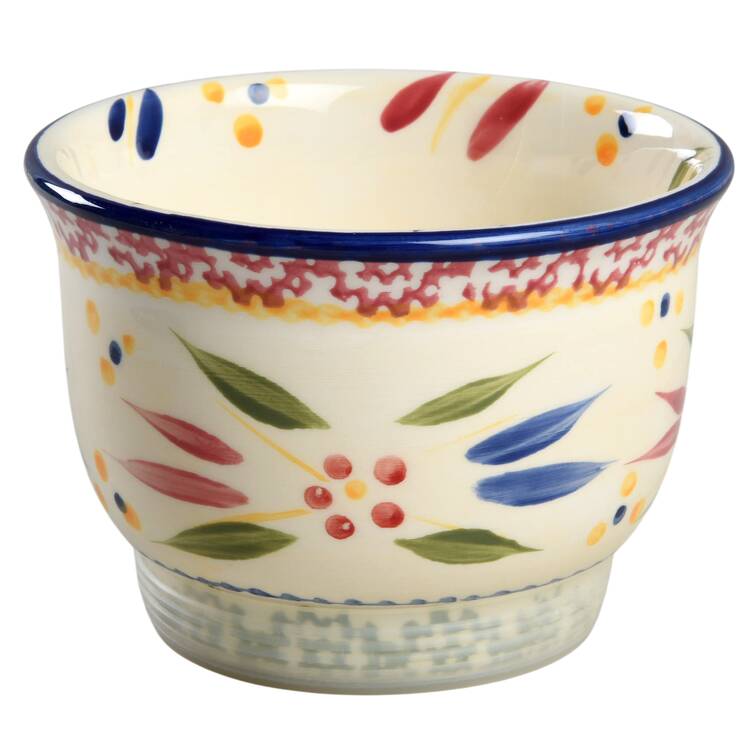 Old World Confetti Dip Bowl/Cake Pedestal w/Grip for Convertible Set