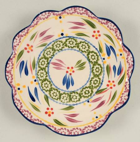 Old World Confetti Dessert/Pie Plate