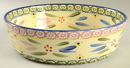 Old World Confetti 10" Oval Baker