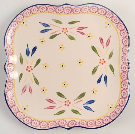 Old World Confetti Square Dinner Plate by Temp-Tations