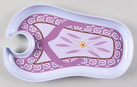 Old World Lilac Melamine Flip Flop Nibble Plate by Temp-Tations