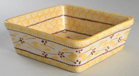 Old World Yellow 7" Square Baker