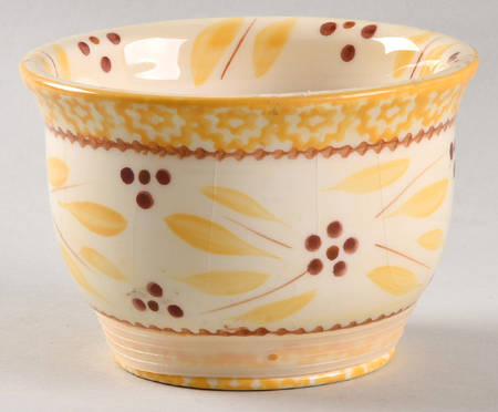 Old World Yellow Dip Bowl/Cake Pedestal w/Grip for Convertible Set