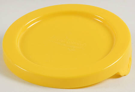 Old World Yellow Plastic Lid for Ramekin