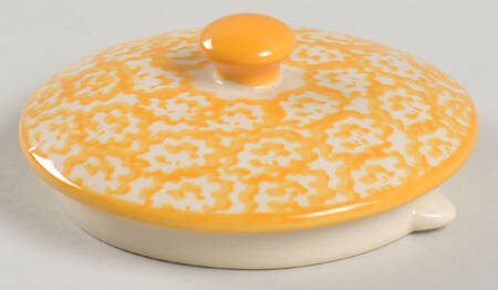 Old World Yellow Lid for Teapot