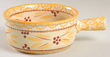 Old World Yellow Individual Casserole No Lid