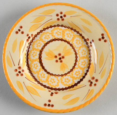Old World Yellow Bread & Butter Plate