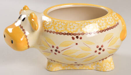 Old World Yellow Individual Casserole No Lid