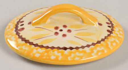 Old World Yellow Lid for Individual Casserole