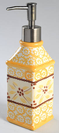 Old World Yellow Lotion Dispenser
