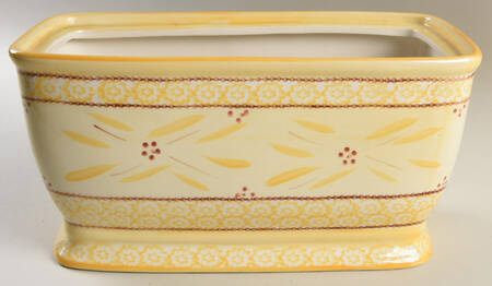 Old World Yellow Bread Box No Lid