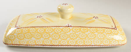 Old World Yellow Lid for Bread Box