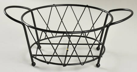 Old World Yellow Metal Stand for 1 Qt Round Covered Casserole