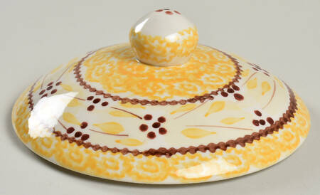 Old World Yellow Lid for 1 Qt Round Casserole