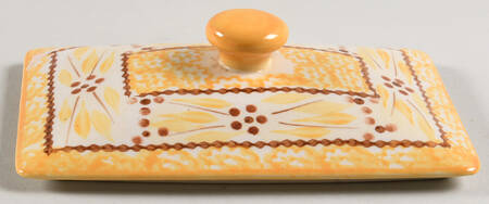 Old World Yellow Lid for Recipe Box