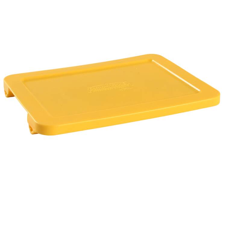 Old World Yellow Plastic Lid for 10" Rectangular Baker