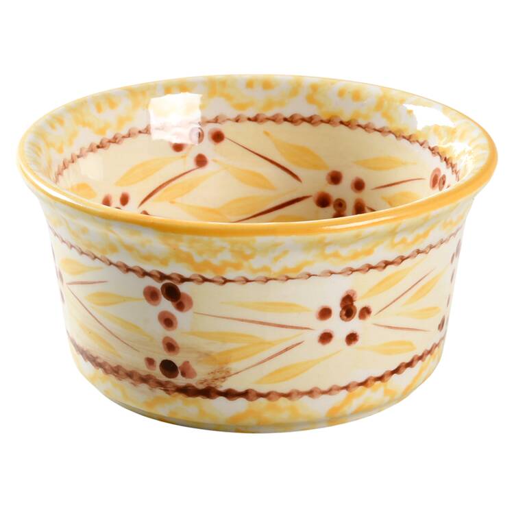 Old World Yellow Dip Bowl for Divided (3 Part) Chip & Dip Set