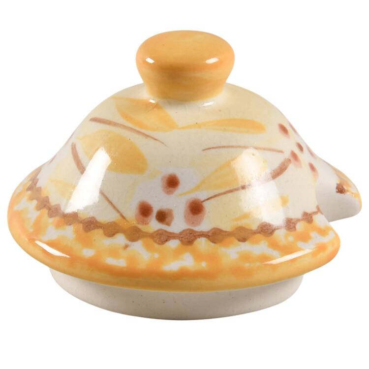 Old World Yellow Lid for Sugar Bowl by Temp-Tations