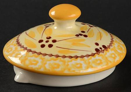 Old World Yellow Lid for Teapot