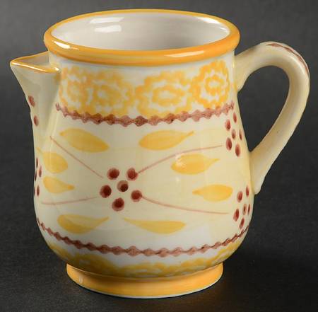 Old World Yellow Creamer