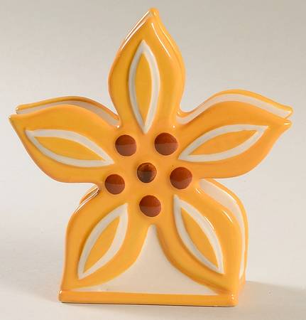Old World Yellow Figural Napkin Holder
