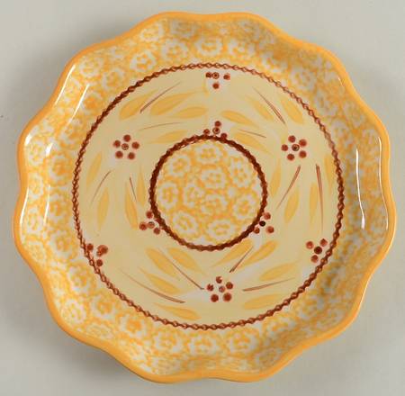 Old World Yellow Dessert/Pie Plate