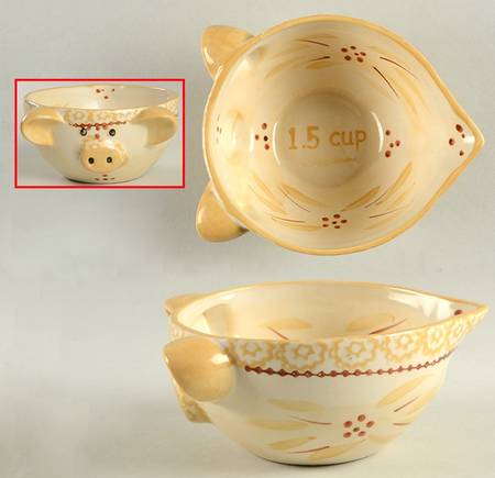 Old World Yellow 1 1/2 Cup Measuring Cup