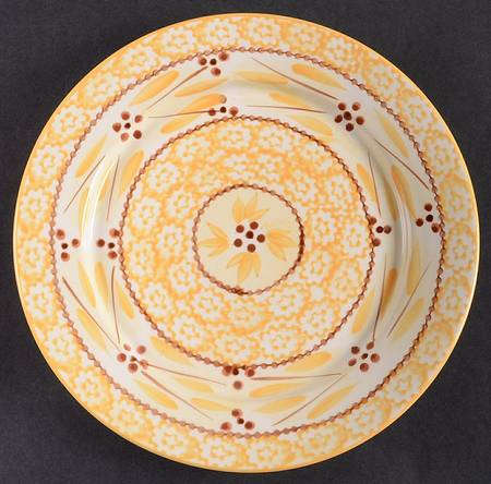 Old World Yellow Salad Plate by Temp-Tations