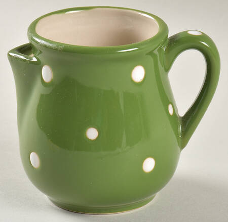 Polka Dot Green Creamer by Temp-Tations
