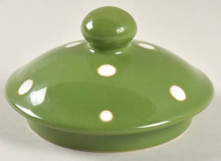 Polka Dot Green Lid for Teapot