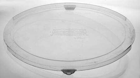 Polka Dot Green Plastic Lid for 13" Oval Baker