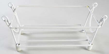 Polka Dot Blue Metal Stand for 7" Rectangular Baker