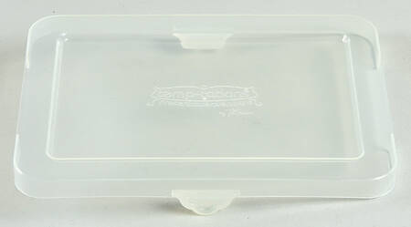 Polka Dot Cream Plastic Lid for 8" Rectangular Handled Baker