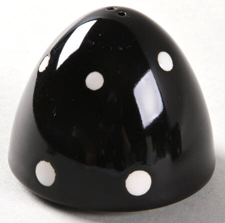 Polka Dot Black Stacking Salt Shaker