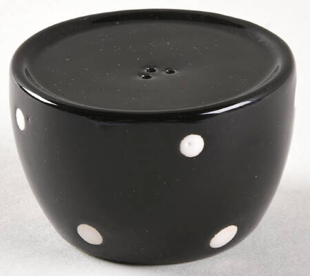 Polka Dot Black Stacking Pepper Shaker