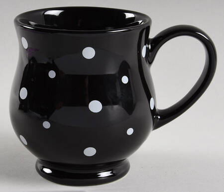 Polka Dot Black Mug