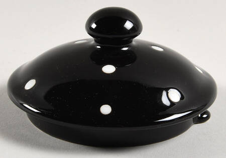 Polka Dot Black Lid for Teapot