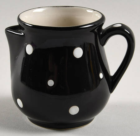 Polka Dot Black Creamer