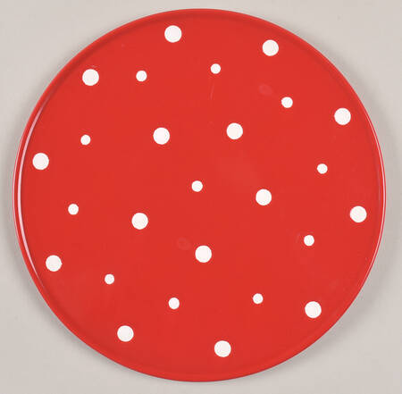 Polka Dot Red 9" Round Trivet