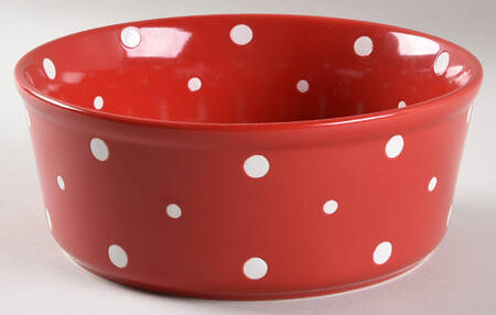 Polka Dot Red 7" Round Baker
