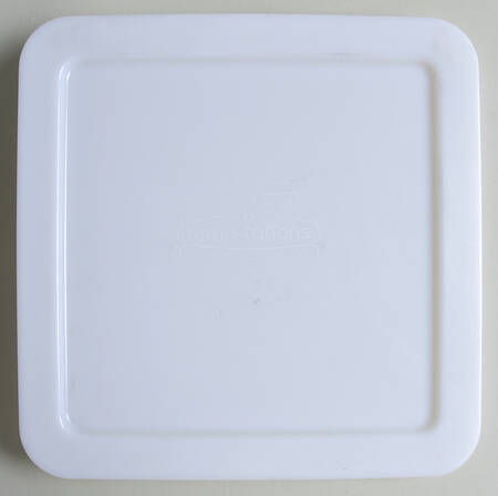 Polka Dot Red Plastic Lid for 8" Square Baker