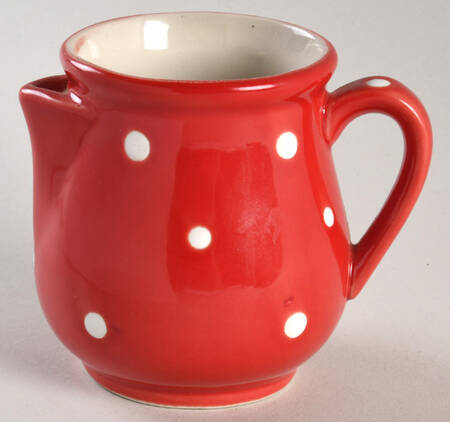 Polka Dot Red Creamer