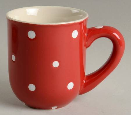 Polka Dot Red Mug