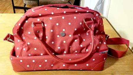 Polka Dot Red Thermal Tote for Retangle Baker