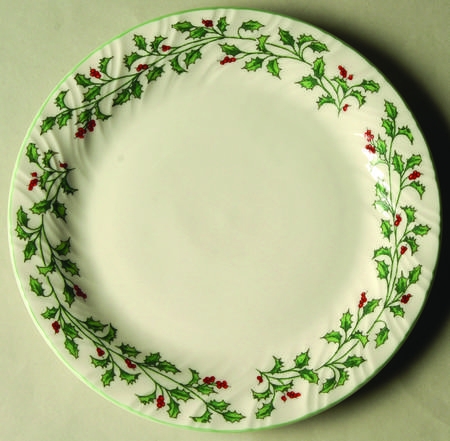 Holly Leaf Salad Plate