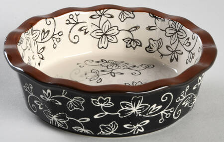 Floral Lace Black Mini Pie Plate by Temp-Tations
