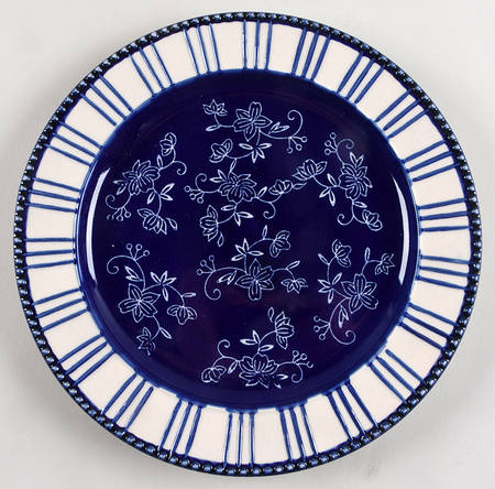 Floral Lace-Blue Dinner Plate
