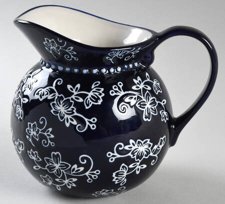 Floral Lace-Blue 28 Oz Pitcher
